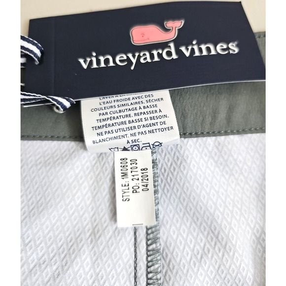 VINEYARD VINES ~Men's Size 32~ Gray Board Unlined Shorts Barracuda NWT $89.50 - Picture 14 of 14